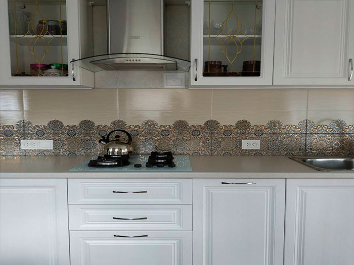 Кухня МДФ яблоко глянец